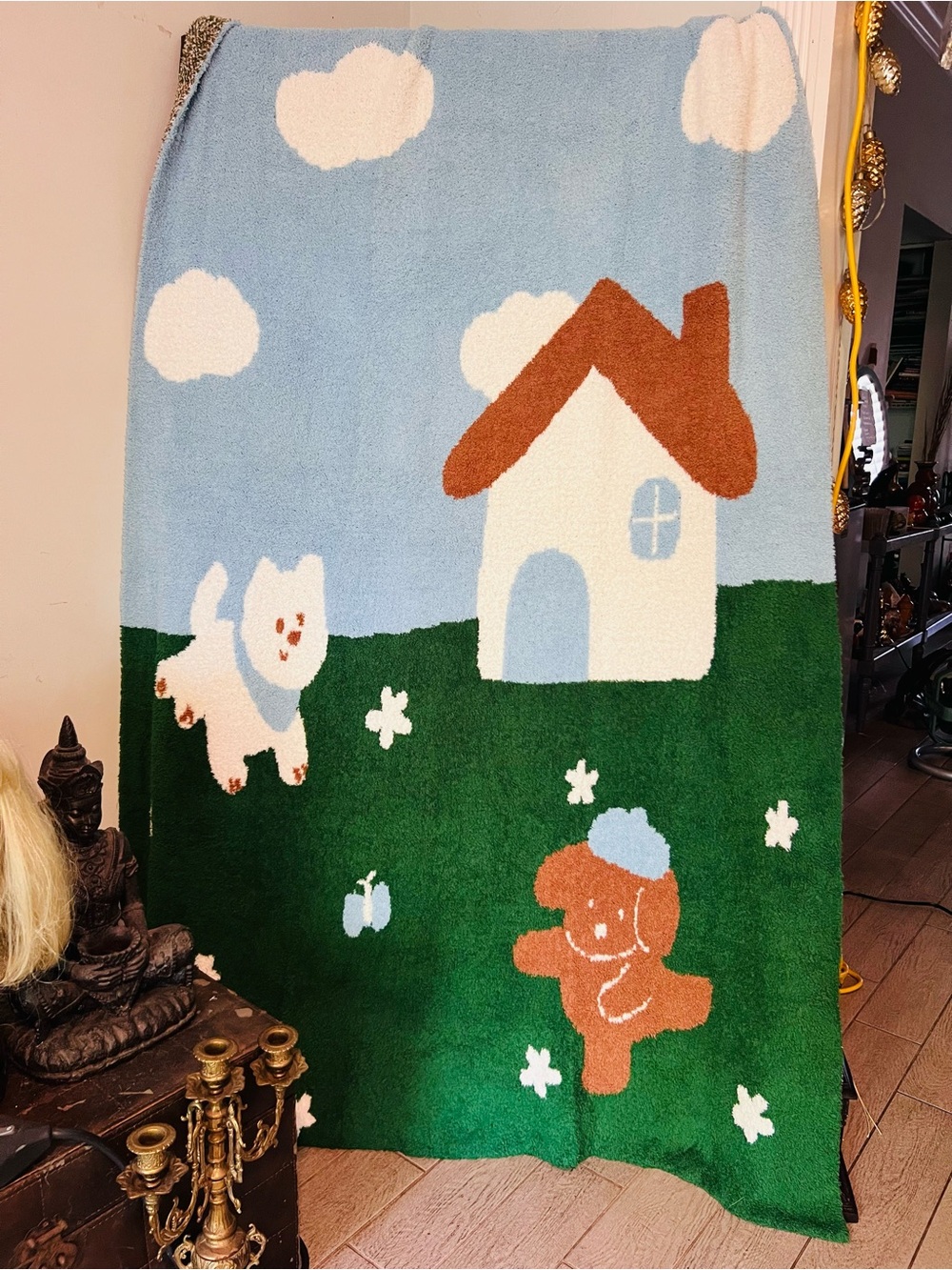Plush Cartoon Throw Blanket - Stellar Condition Read more